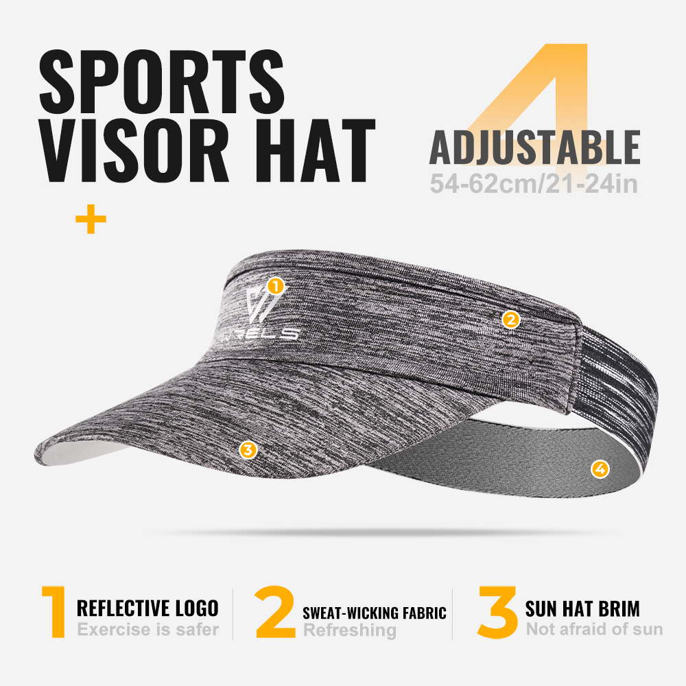 WRELS Sports Sun Visor Hats Br - Running Cap Mesh recension och pris