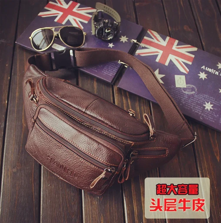 Genuine Cowhide Leather Waist  - Running Gear Backpack recension och pris