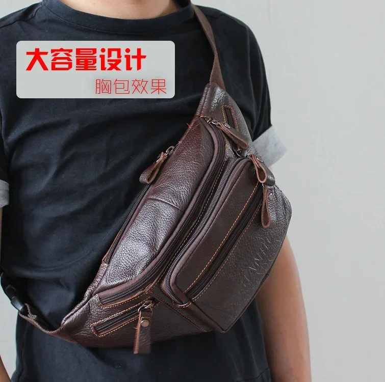 Genuine Cowhide Leather Waist  - Running Gear Backpack recension och pris