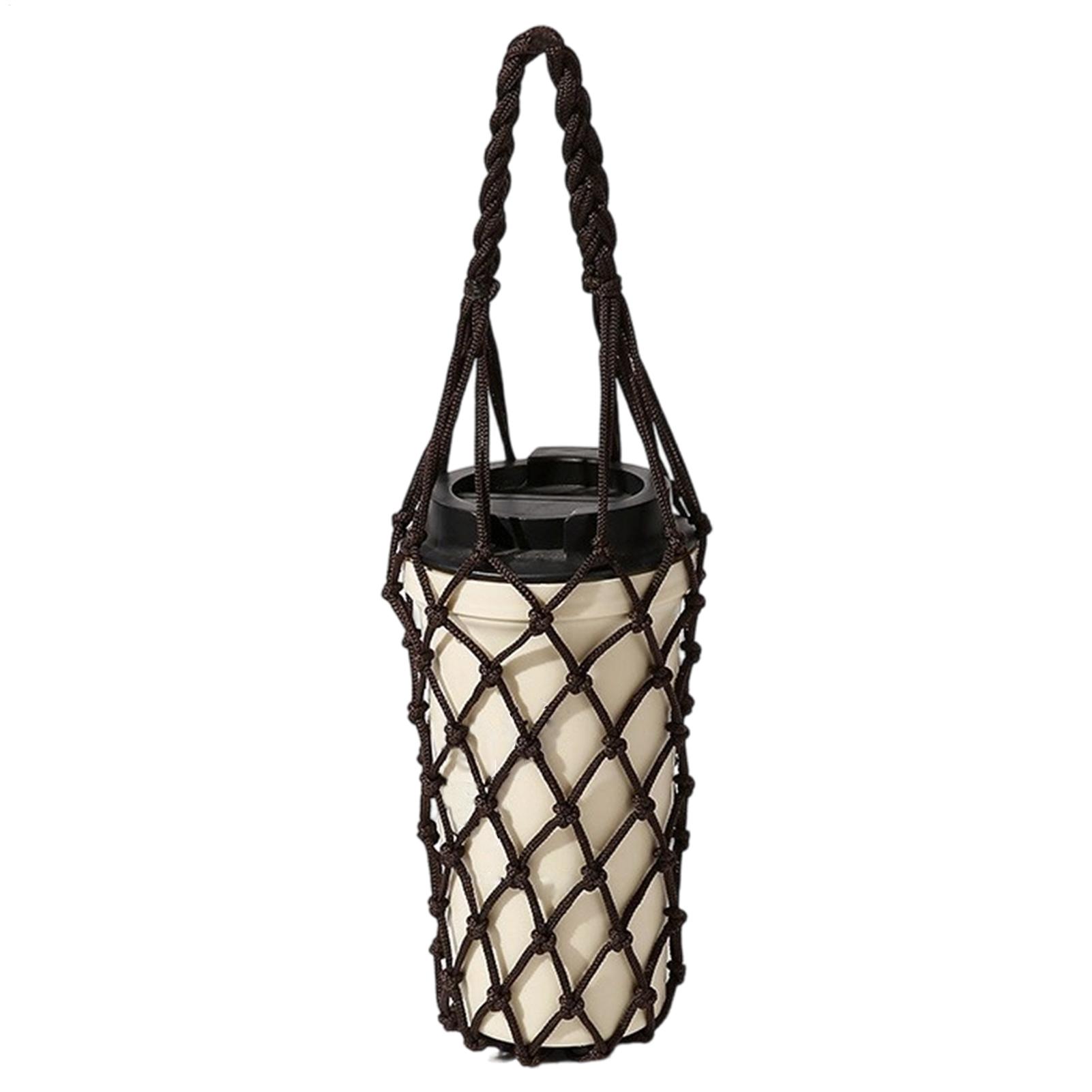 1pcs Water Bottle Bag Crochet  - Running Cap Mesh recension och pris
