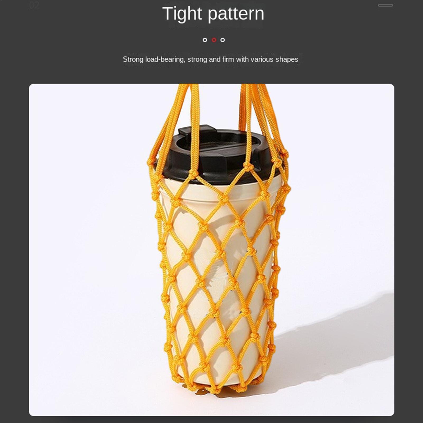 1pcs Water Bottle Bag Crochet  - Running Cap Mesh recension och pris