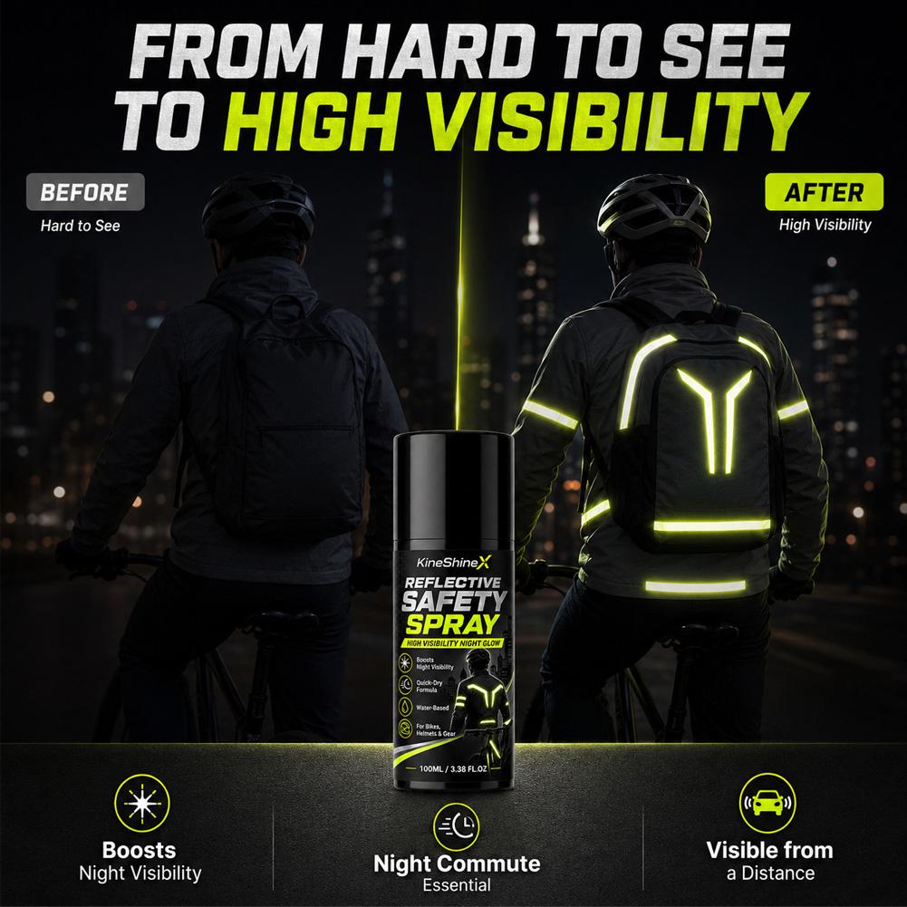 Night Reflective Safety Spray  - High And Running Gear recension och pris