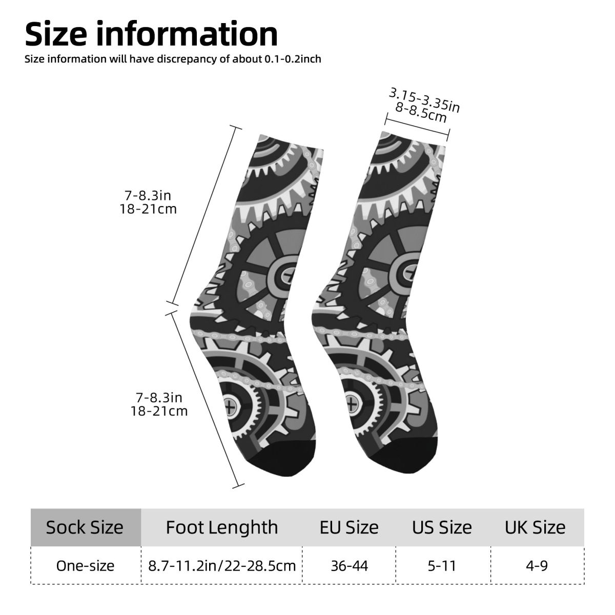 Gears Vintage Wheels Stockings - Running Gear Design recension och pris